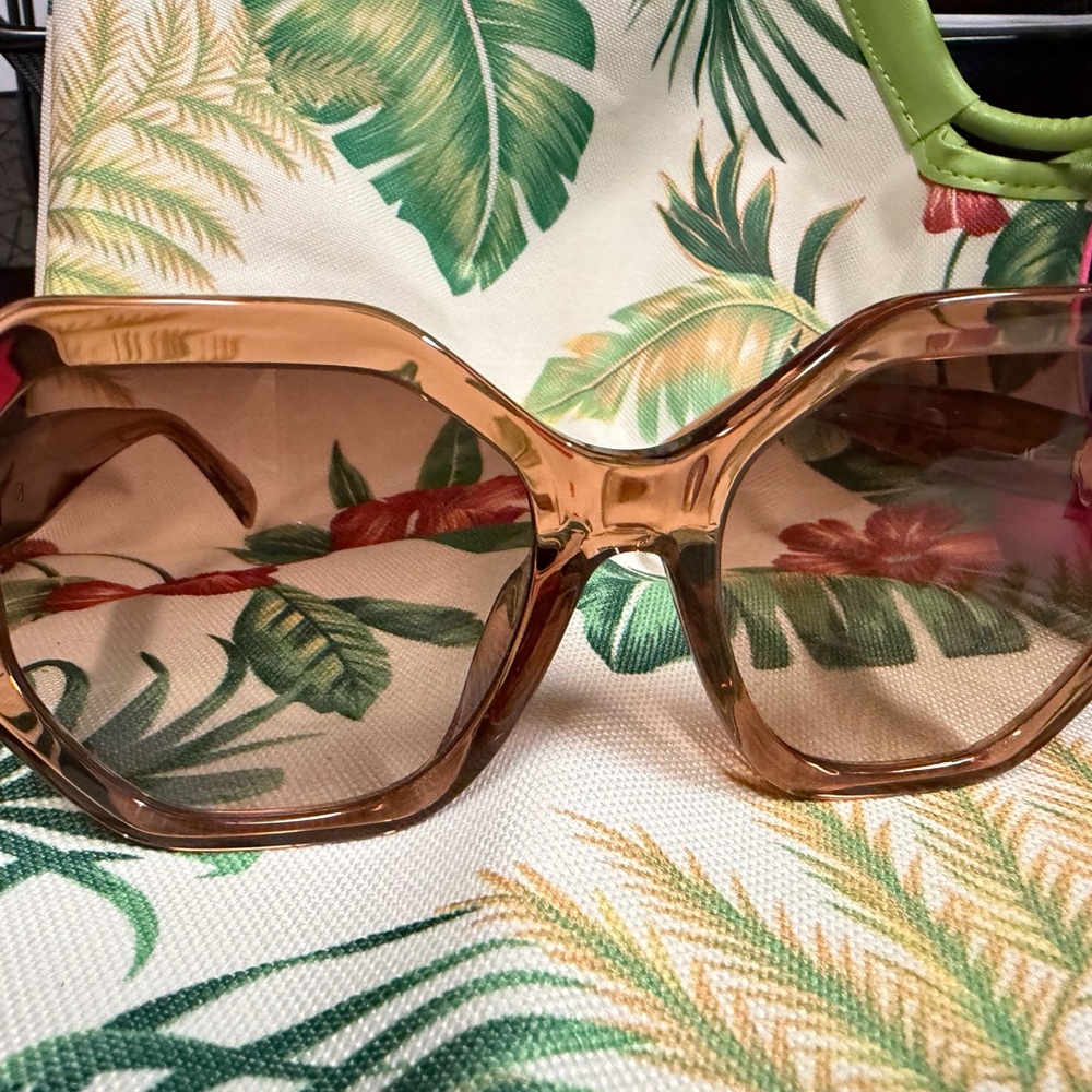 Tous Translucent Brown Oversized Women's Sunglasses - Picture 2 of 4